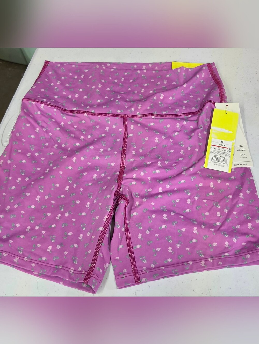 All In Motion Womans Floral Bike Shorts